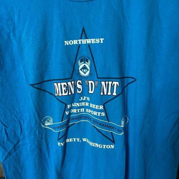 VTG 1993 Mens Softball Tournament T Shirt Large - Picture 2 of 3